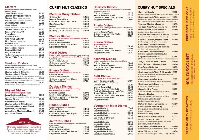 Curry Hut Takeaway in Portsmouth 269 Milton Road